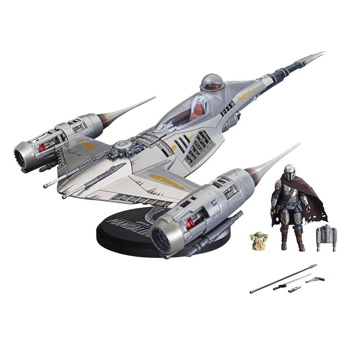 Star Wars - The Vintage Collection The Mandalorian’s N-1 Starfighter, The Mandalorian 3.75-Inch Vehicle & Action Figures.