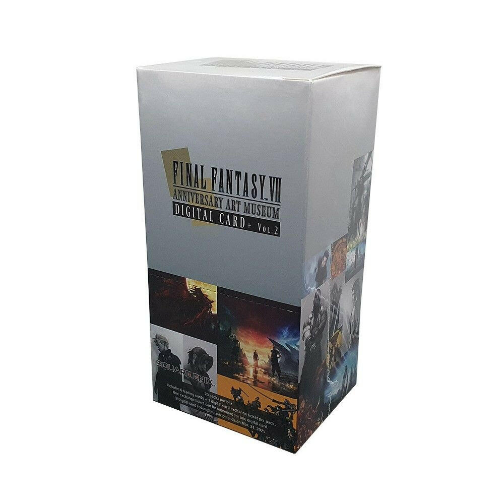 Final Fantasy VII Anniversary Art Museum Digital Card Plus VOL.2 Box (20 Packs).